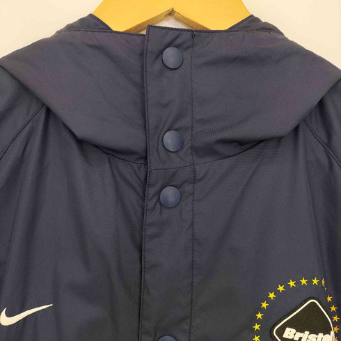 ナイキ NIKE ワッペン ロゴ刺繍 裏地メッシュ フード付きコーチジャケット メンズ JPN:M